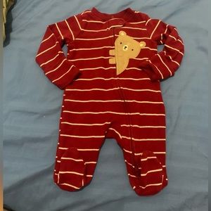 Baby Bear Zip-up Fleece Sleep & Play Pajamas